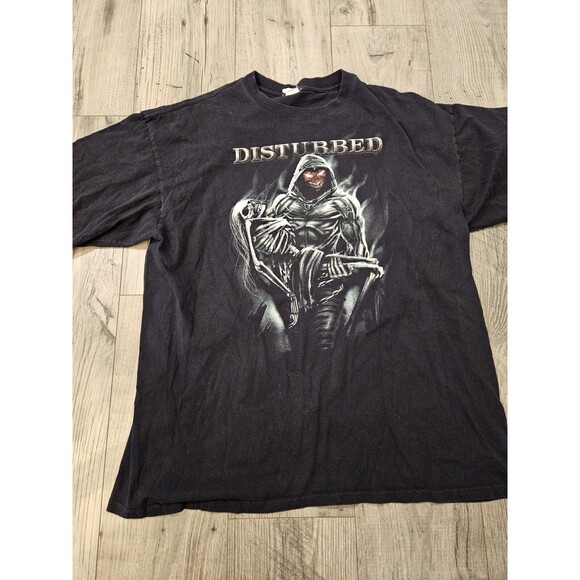 Vintage Disturbed Shirt XXL Lost Souls Band Concert MMIX Rock Tour Tee - Picture 2 of 7